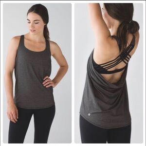 lululemon athletica heathered black wild tank